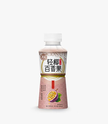 輕椰百香果380ml